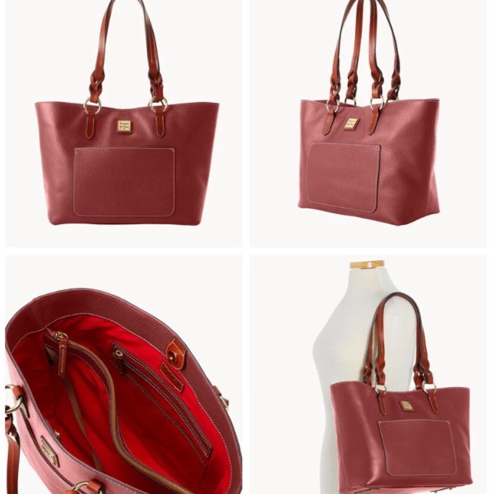 Dooney & Bourke Pebble Grain Tammy Tote in Wine